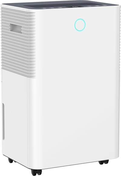 Nurion Slimme luchtontvochtiger compact Ontvochtigt 16 Liter per dag - voorkomt schimmel - Slaapkamer, woonkamer en badkamer Wifi met carbon filter