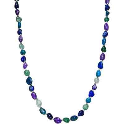 Luxenter Ketting met zilveren afwerking en natuurlijke amethist - Umavi
