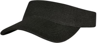 Zonneklep - Pet tegen de zon - Sun visor cap - Open top - Tennis pet - Verstelbaar - Klittenbandsluiting - Pet zonder bovenkant - Sport pet - 1 stuk - Zwart - Jonyx