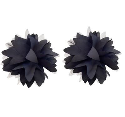 Schoen clips -slipper clipper -zwart -7 cm- schoen versiering- Charme Bijoux