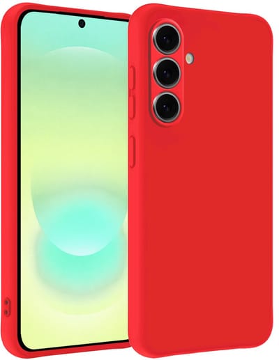 Hoesje - Geschikt voor Samsung Galaxy A37 - Sterk & Shockproof - Hoes Cover - Siliconen Case - Telefoonhoesjes - Rood