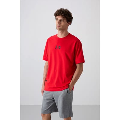 Oversized Geprinte Crew Neck T-shirt