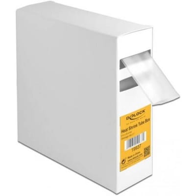 Delock Heat shrink tube box, Shrinkage ratio 2:1, 4 m x 25.4 mm transparent