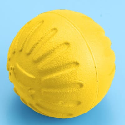 1 stuk EVA hondenbal speelgoed, bijtbestendig kauwspeelgoed, interactieve ballen voor huisdieren(geel) geel