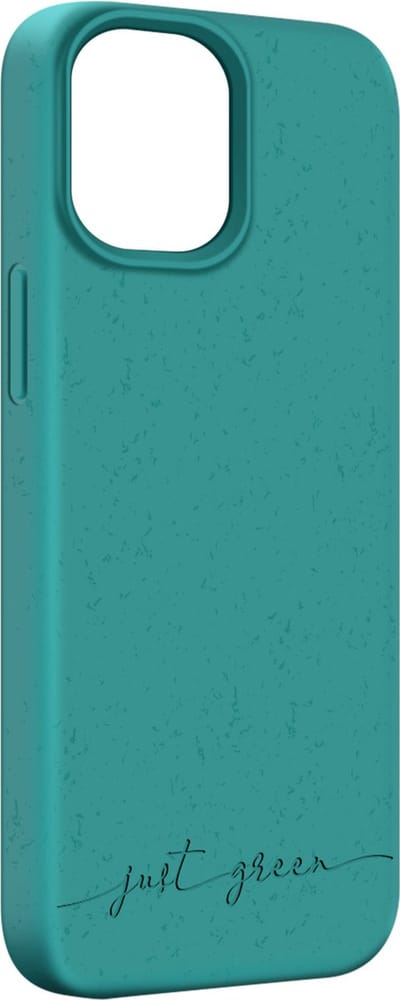JUST GREEN, Hoesje geschikt voor iPhone 13 Mini - Natura Recyclebaar, Blauw