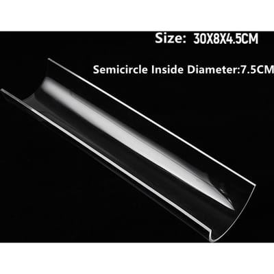 Verdikking 30CM Cake Rol Vormgeven Inzet Mal U-vormig Transparant Retainer Halve Cirkel Gebak Bakken Keuken Gereedschap transparant