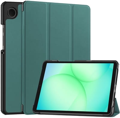 Coverup Tablethoes geschikt voor Samsung Galaxy Tab A11 (8,7") Hoesje - Tri-Fold Book Case met Wake/Sleep - Groen