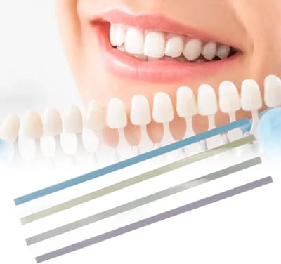 60 Piece Dental Polishing Set - 4 Kleuren Plastic Tandpolijststrips - Voor het Reinigen van Tanden