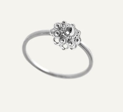 Zeeuwse knop ring zilver