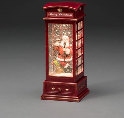 Konstsmide Christmas Decoratieve LED lamp Kerstman in Telefooncel
