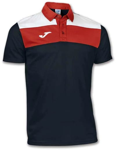 Joma Crew Korte Mouw Poloshirt Zwart 5-6 Years Jongens