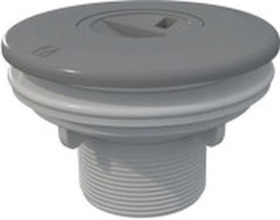 Stofzuigaansluiting ABS grijs 2" x 50mm - folie