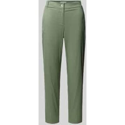 slim fit stoffen broek in verkorte pasvorm