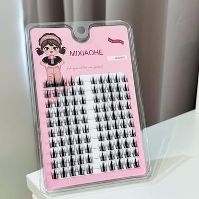 Nepwimpers Enkele Cluster Wimperextensions Gesegmenteerde Wimpers Fox Eyes Individuele Nepwimpers Oogmake-up gray