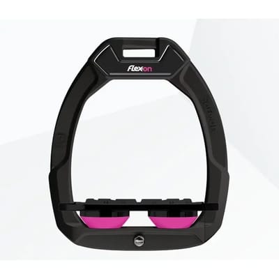 Veiligheidshaken Rijvoorbeeld Plat Grip Zwart/Zwart/Roze Flex-On Safe-On
