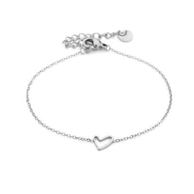 Bijoutheek Armband (sieraad) Lonely Heart Zilver