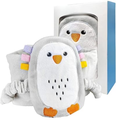 Famanu - Baby anti-koliek kruik met pluche riem – veilige warmtekruik met klittenbandsluiting