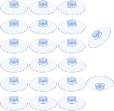 10 sterke zuignappen (20 mm) - Doorzichtige PVC-zuignappen voor raamdecoratie voor feestdecoratie en thuis