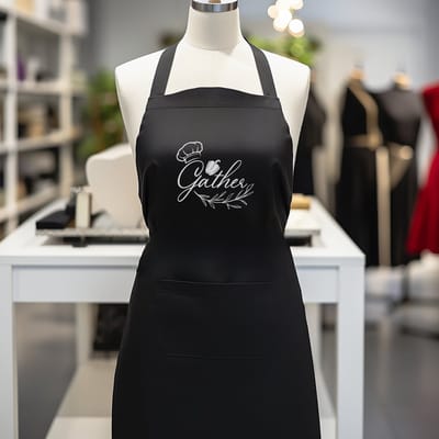 Verstelbaar kookschort, unisex, met 2 Zakken Vloeistof Druppel Waterbestendig Koken Keuken Restaurant Bar Schilderen BBQSchort, voor diverse doeleinden, Zwart Schorten Koksschort Unisex Schorten voor Vrouwen en mannen , gather