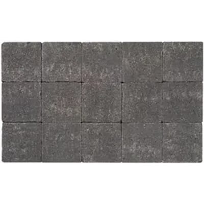 Cobo Garden Klinker - Beton Getrommeld - Zwart - 15x15x6cm - 0,02m²