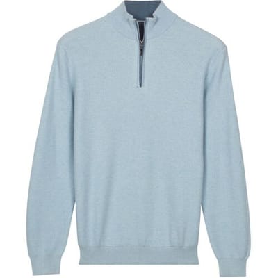 Baileys – Heren Trui – Half Zip Pullover – Regular fit – Lichtblauw – 618491-615