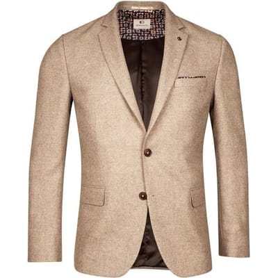 Giordano Colbert Robert Wool Mix Faux Uni Subtle Mélange  Zand / male