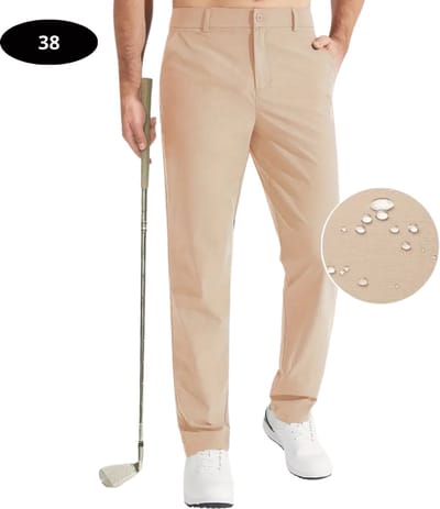 Bovista Golfbroek Heren - Golfkleding - Golfen - Golf Accessoires - Nette Pantalon - Beige XXL - Maat 54