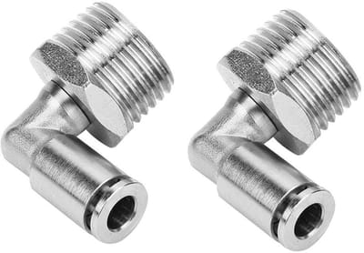 Dailygoody - Raccords de Tuyau - Tuyau à Connexion Rapide - 90 Degrés Filetage Mâle - É 6mm - Raccord Pneumatique - Accessoires voor Pneumatiek - Gesc...