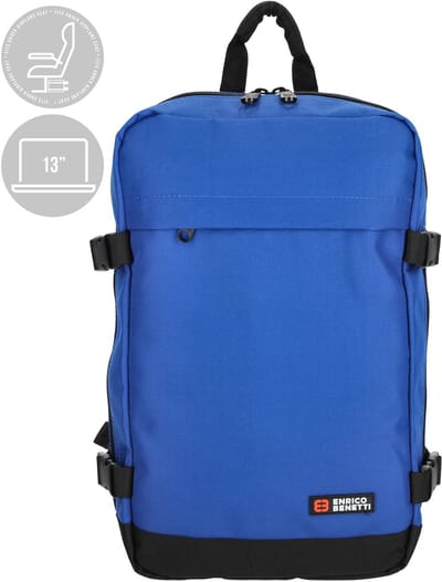 Enrico Benetti Amsterdam Underseater/ Cabin Rugzak 13 inch, 20L - 54688 - Staalblauw