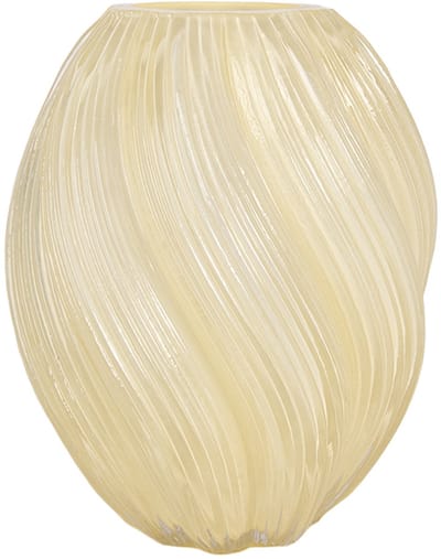 Clayre & Eef Vaas Ø 17x21 cm Geel Glas