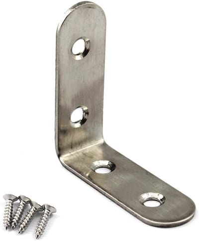 Hoekverbindingen in RVS - 20 Stuks 50x50x2mm L-vormige Hoekbeugels met Schroeven voor Stevige Constructies en Meubelassemblage