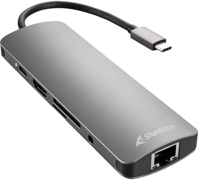 Sharkoon USB 3.0 Type C Combo Adapter - docking station - HDMI