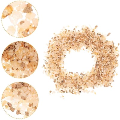 Kleine Kristalzandstenen - Decoratieve Sierkeien - Planten Decoratie - Verbeterde Drainage - 17 cm x 12 cm - Beige