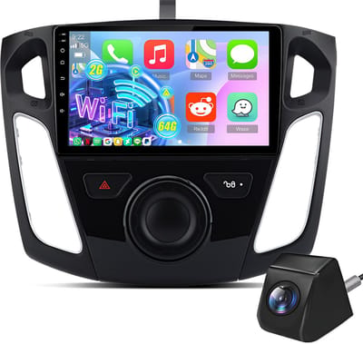 Cestovet Autoradio - geschikt voor Ford Focus MK3 2012-2018 - 9 Inch touchscreen Radio - Draadloos Apple CarPlay & Android Auto - 2GB + 64GB - Navigatiesysteem - Bluetooth & Wifi - Achteruitrijcamera