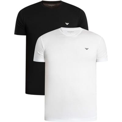 Pyjama's / nachthemden Emporio Armani 2-pack Lounge Crew aansluitende T-shirts
