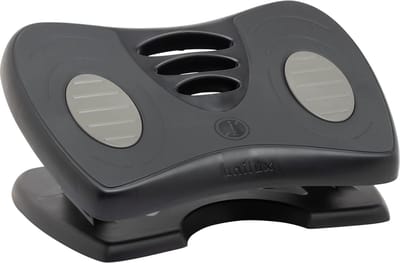 Voetensteun in Hoogte Verstelbaar en Antislip - Zwart - 43x33.7x12.2 cm Foot rest