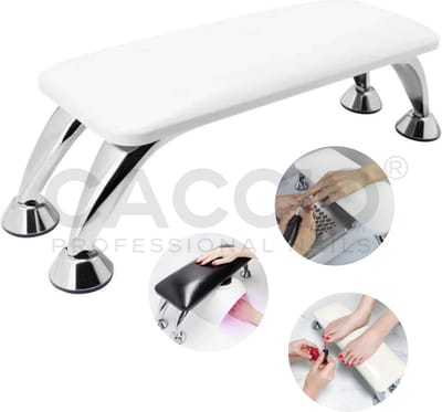 Armsteun - 100% Leer Hand armsteun - Manicure Nagelstyliste -Wit Manicure kussen - Armsteun-Nagelkussen-Manicure Handkussen-Handkussen-Manicure Tafel voor Nagelstudio-Nagelverzorging-Acrylnagels-Gelnagels-Gellak-Schoonheidsspecialiste