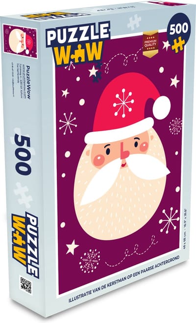 Puzzel Kerst - Kerstman - Sneeuw - Kerstmis - Legpuzzel - Puzzel 500 stukjes - Kerst - Cadeau - Kerstcadeau voor mannen, vrouwen en kinderen