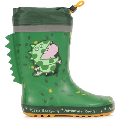 Regatta - Regenlaarzen voor kinderen - Peppa Pig Puddle - Dino groen - maat 22EU