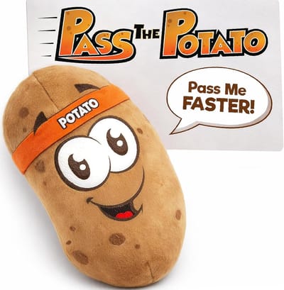 Pass De Potato - Actief Speelspel - Kinderfeestje Spel - Hilarisch Wild Spel - 10x10x18 cm
