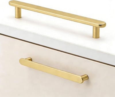 6 Stuks Keuken Kast Handgrepen Messing 128mm, Gouden Meubel Handvatten, Kast Knoppen voor Keuken, Badkamer en Meubels