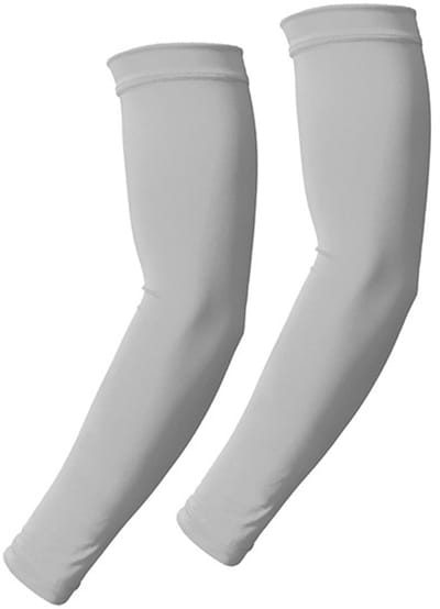6 paar UV-beschermende armmouwen - Unisex UV-beschermende armmouwen (lichtgrijs, basic model)