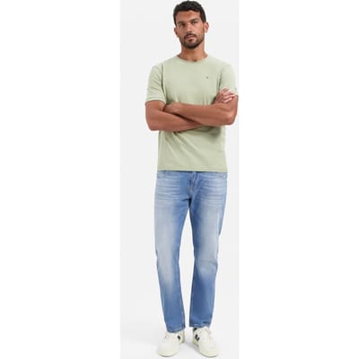 No Excess T-shirt Crewneck Slub Light Moss Größe: S | Basic T-Shirts Outlet | Herren