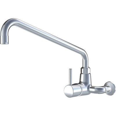 KWC Gastro single lever sink wall mixer with spout from above for professional kitchen, projection 45 cm 24.502.196.000