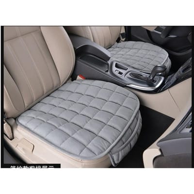 1PC Universele Winter Warme Autostoelhoes Kussen Antislip Voorstoelstoel Ademende Pad Autostoelbeschermer Stoelhoezen voor Auto's grijze kleur