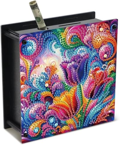 Schattige Varkens Spaarpot van 15 x 13 cm voor Verjaardagen, School en Feestelijke Gelegenheden - Mandala Design, Creatief en Handwerk