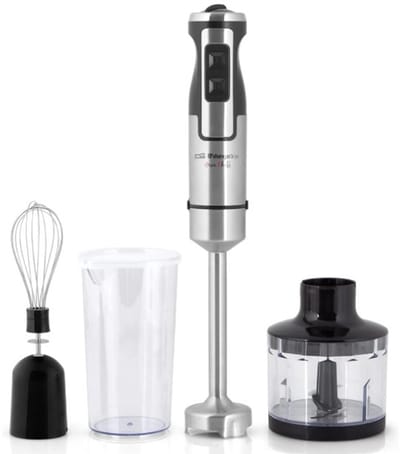 Eisenbach Compacte 3-in-1-keukenmachine staafmixer (blender, garde, hakmolen) Turbo functie