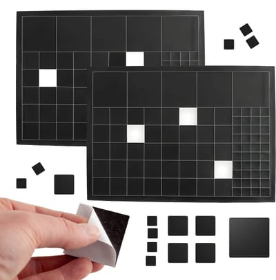 Brute Strength - Magneten met Plakstrip – 170 stuks - Magneetstrip - Magneet Tape - Zelfklevend – Magnetisch – Magneetband -  voor Koelkast en decoratie - Zwart - Plakmagneetjes - Magneetjes