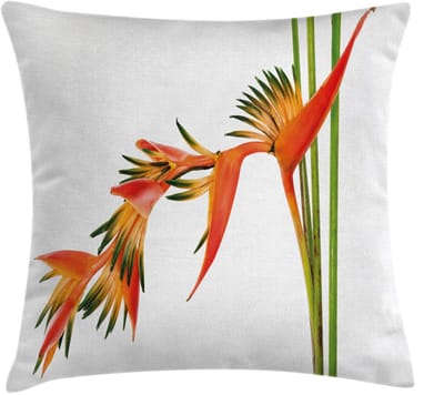 ABAKUHAUS Kussenhoes – Bloemen Exotische Tak – 50x50 cm – Tweezijdig bedrukt, rits
