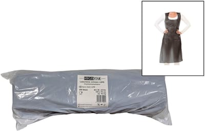 Hygostar Zwarte Wegwerpschorten plastic – 200 stuks – Wegwerp Overschorten op Rol